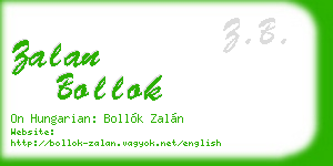 zalan bollok business card